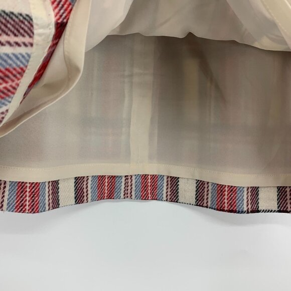 J.Crew Nello Gori Skirt Plaid Wool Blend Pleated Mini Lined - Picture 7 of 11